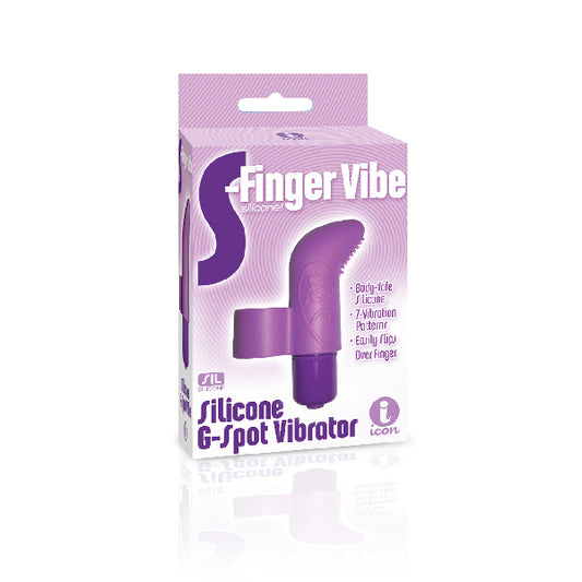 The 9's S-Finger Vibe Purple | 847841026611 | Available at EroticWarehouse.com