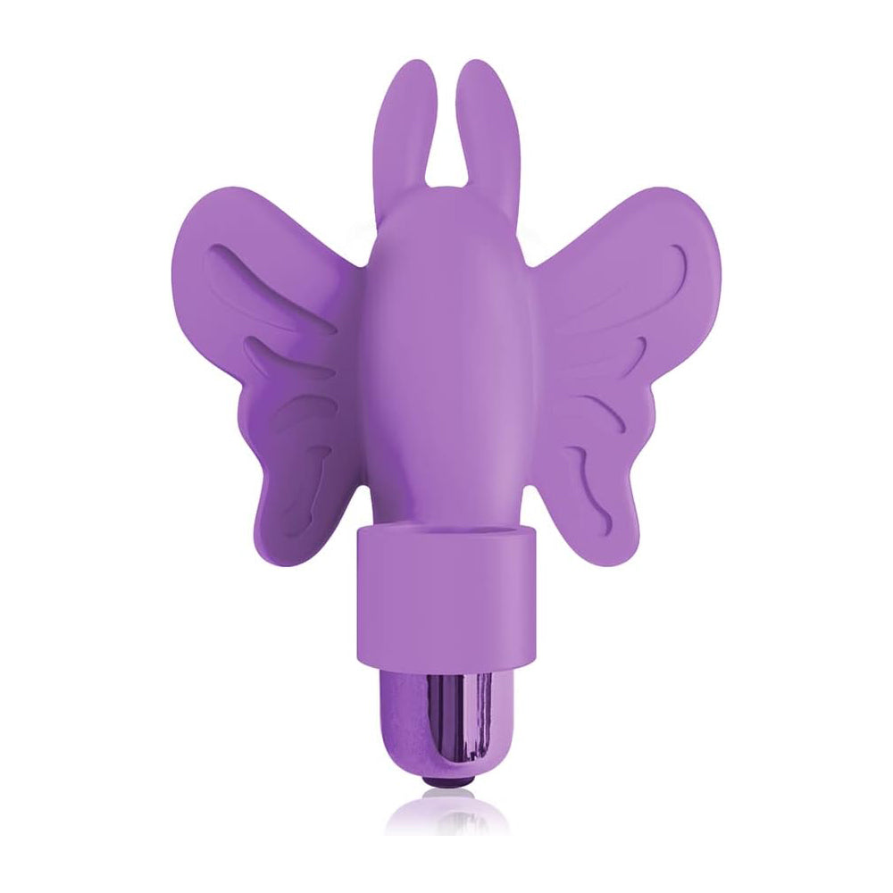 The 9's Flirt Finger Butterfly Finger Vibrator Purple | 847841026710 | Available at EroticWarehouse.com