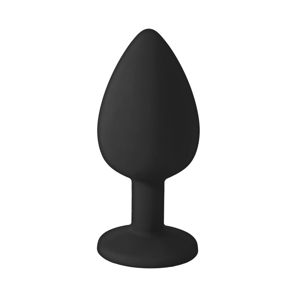The 9's Booty Calls Silicone Butt Plug Black Bad Girl | 847841026918 | Available at EroticWarehouse.com