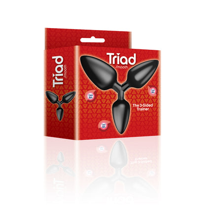 The 9's Triad 3 Way Butt Plug Smooth | 847841026949 | Available at EroticWarehouse.com