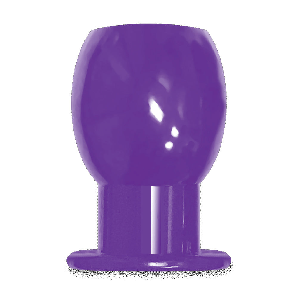 The 9's Port Hole Hollow Butt Plug Purple | 847841026963 | Available at EroticWarehouse.com