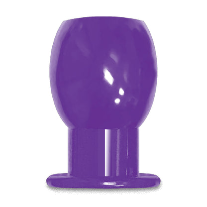 The 9's Port Hole Hollow Butt Plug Purple | 847841026963 | Available at EroticWarehouse.com