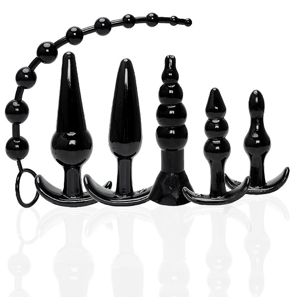 Try-Curious Anal Plug Kit Black | 847841080132 | Available at EroticWarehouse.com