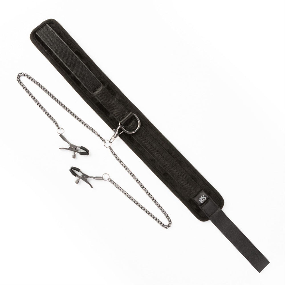 Sei Mio Twin Tweaks Collar And Clamps | 847878002428 | Available at EroticWarehouse.com