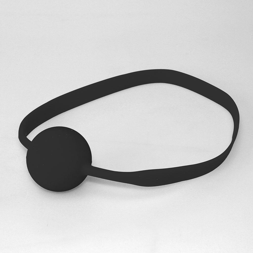 Quickie Ball Gag Large Black | 847878002466 | Available at EroticWarehouse.com