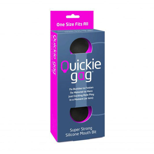 Quickie Mouth Bit Gag Black | 847878002497 | Available at EroticWarehouse.com