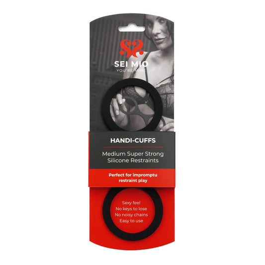 Sei Mio Handi-Cuffs Medium Silicone Restraints | 847878002688 | Available at EroticWarehouse.com