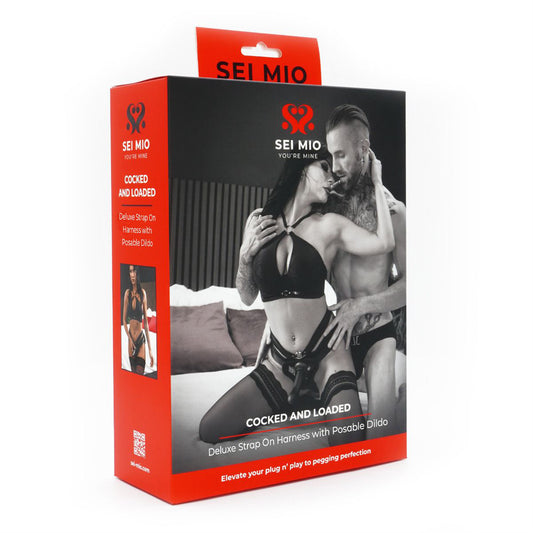 Sei Mio Cocked And Loaded Harness And Dildo | 847878002749 | Available at EroticWarehouse.com
