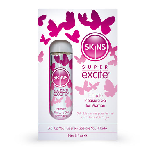 Skins Super Excite Clitoral Stimulation Gel 1 Oz. | 847878004354 | Available at EroticWarehouse.com