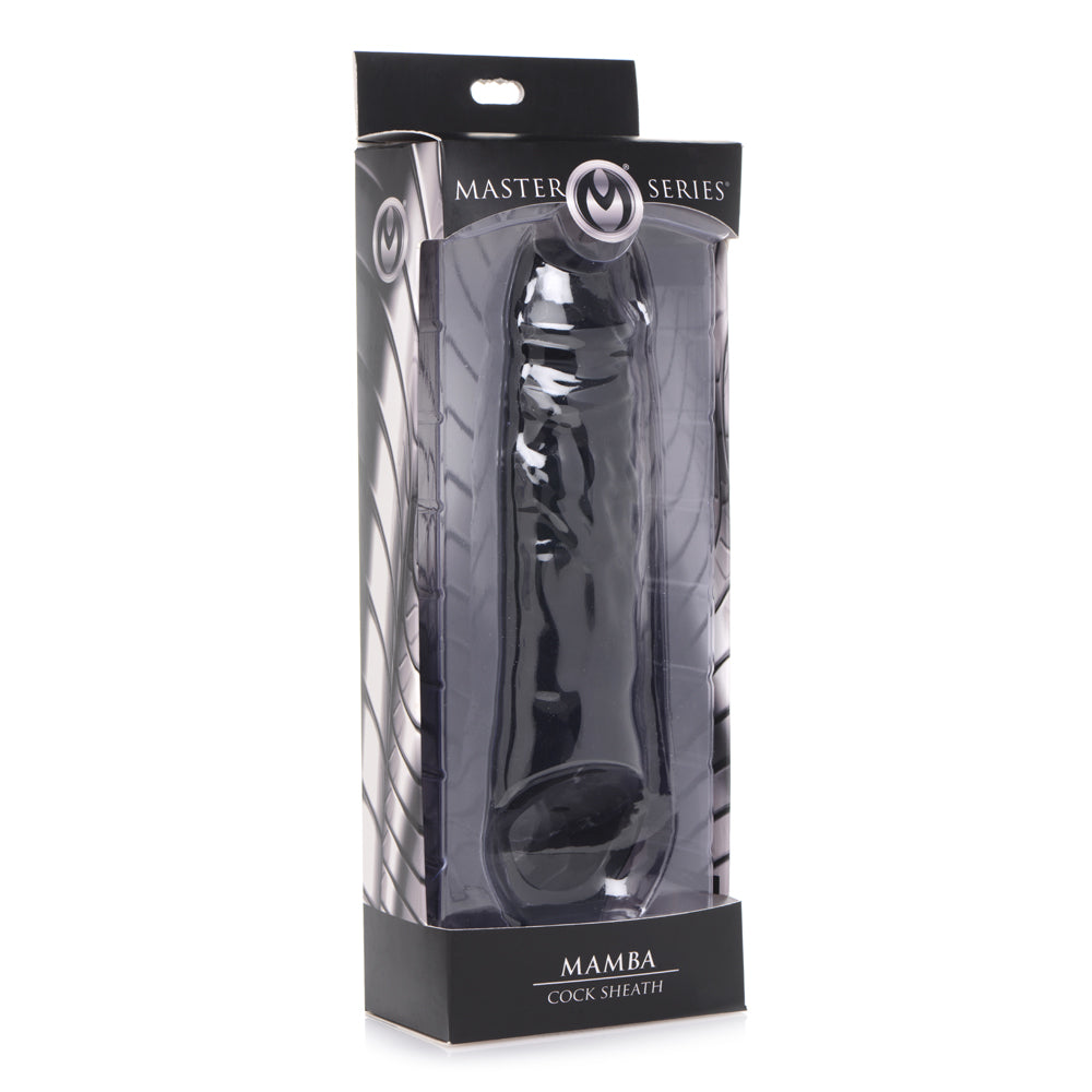 Masters Series Mamba Cock Sheath Black | 848518009333 | Available at EroticWarehouse.com
