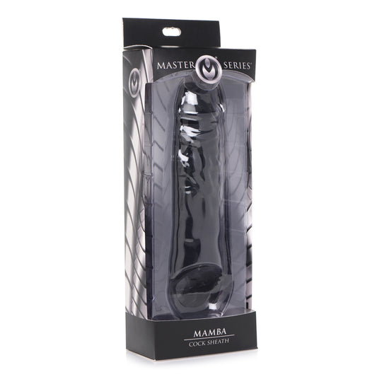 Masters Series Mamba Cock Sheath Black | 848518009333 | Available at EroticWarehouse.com