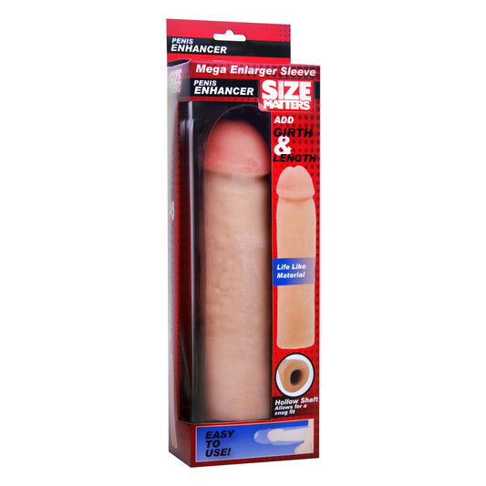 Size Matters Mega Enlarger Sleeve Penis Enhancer | 848518009883 | Available at EroticWarehouse.com