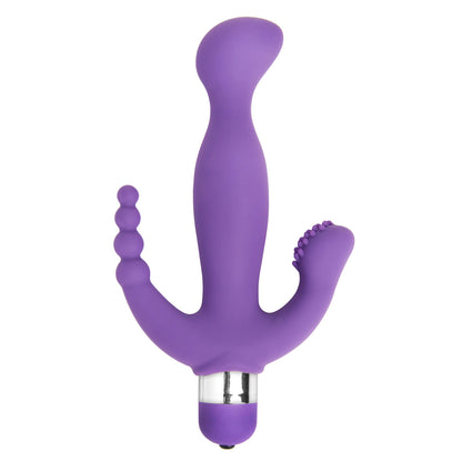 Vogue Amethyst 7 Mode Triple Stimulation Vibe | 848518010315 | Available at EroticWarehouse.com