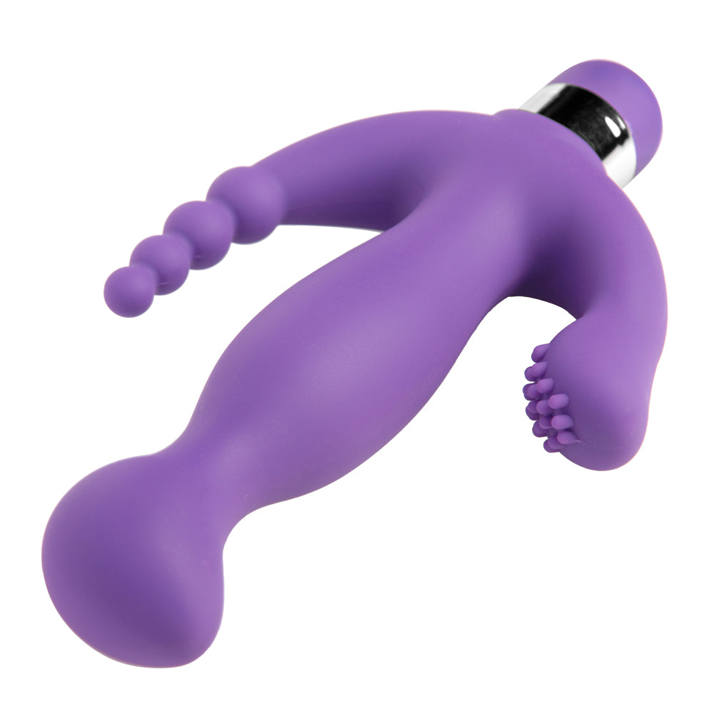 Vogue Amethyst 7 Mode Triple Stimulation Vibe | 848518010315 | Available at EroticWarehouse.com