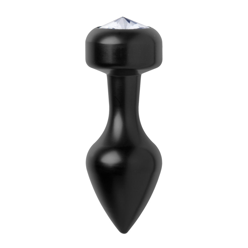 Master Series Spade Petite Jewel Aluminum Anal Plug | 848518012098 | Available at EroticWarehouse.com