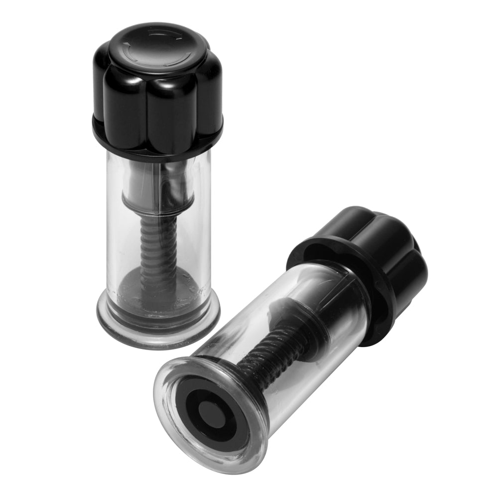 Masters Series Black Max Powerful Twist Nipple Suckers | 848518013194 | Available at EroticWarehouse.com