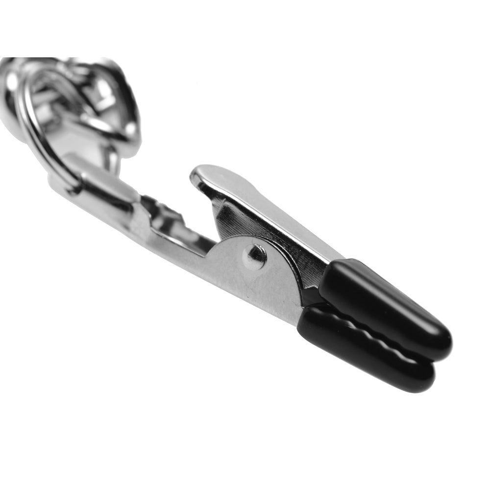 Master Series Collar Nipple And Clit Clamp Set | 848518013361 | Available at EroticWarehouse.com