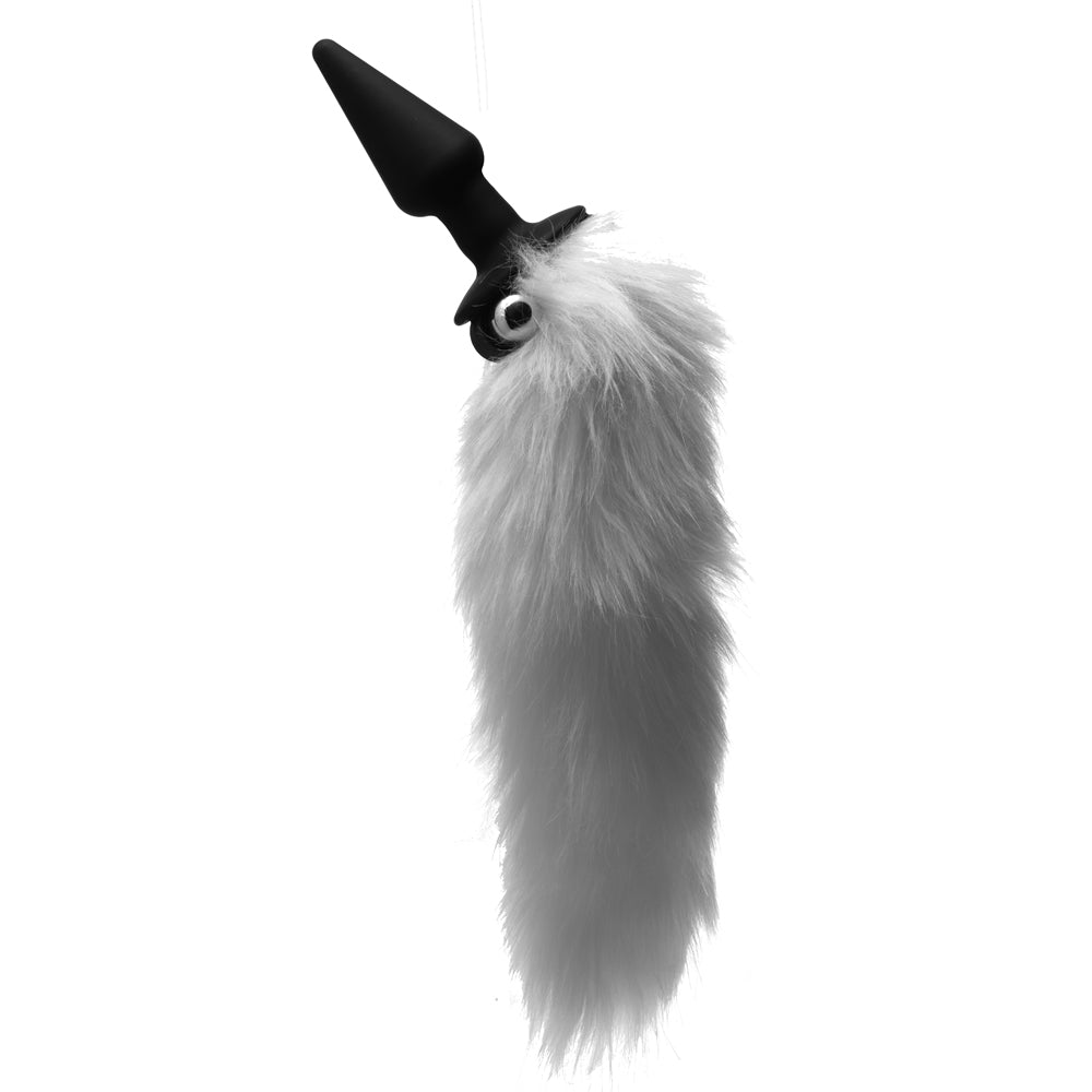 Tailz White Fox Tail Vibrating Anal Plug | 848518016881 | Available at EroticWarehouse.com