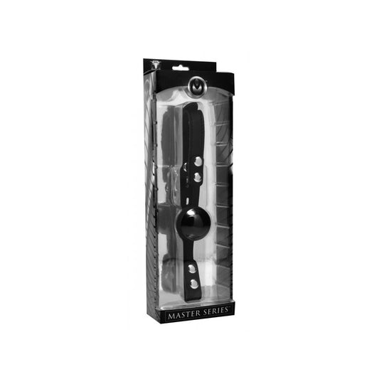 Master Series Premium Hush Locking Silicone Comfort Ball Gag | 848518017345 | Available at EroticWarehouse.com