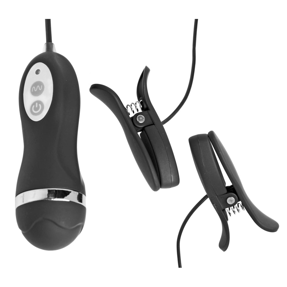 Frisky Power Pinchers 10 Mode Vibrating Nipple Clamps | 848518019042 | Available at EroticWarehouse.com