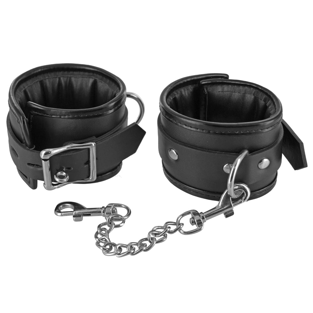Strict Locking Padded Wrist Cuffs | 848518019158 | Available at EroticWarehouse.com