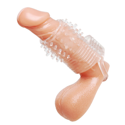 Size Matters Clear Sensations Vibrating Textured Erection Sleeve | 848518019431 | Available at EroticWarehouse.com