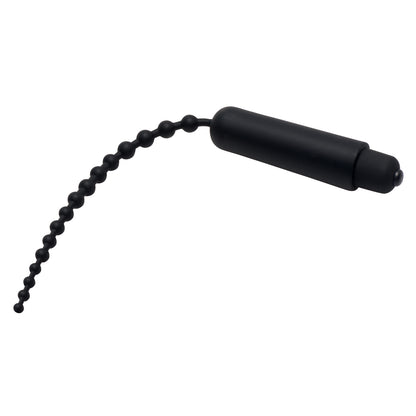 Master Series Dark Rod Vibrating Beaded Silicone Sound | 848518022455 | Available at EroticWarehouse.com