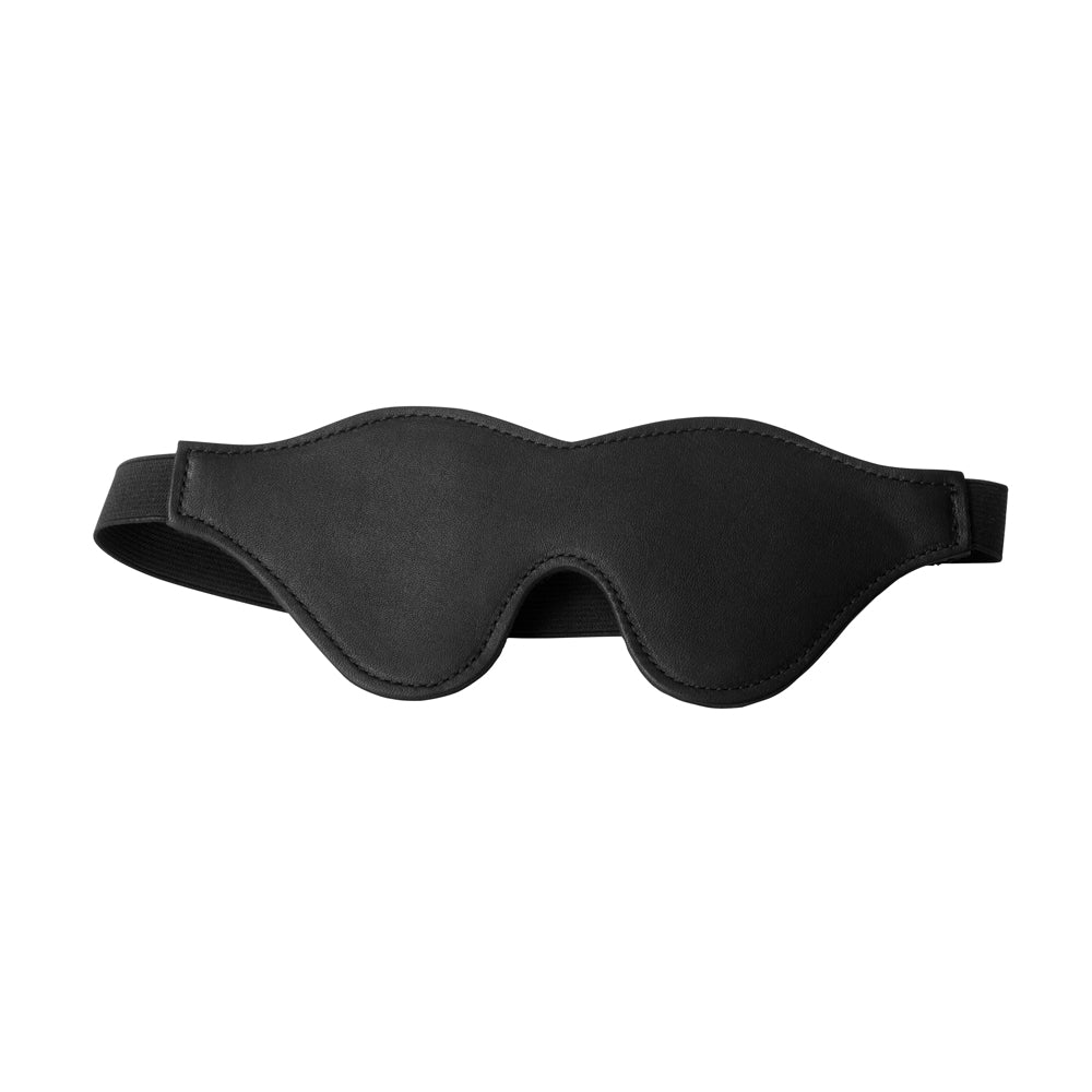 Strict Black Fleece Lined Blindfold | 848518024275 | Available at EroticWarehouse.com