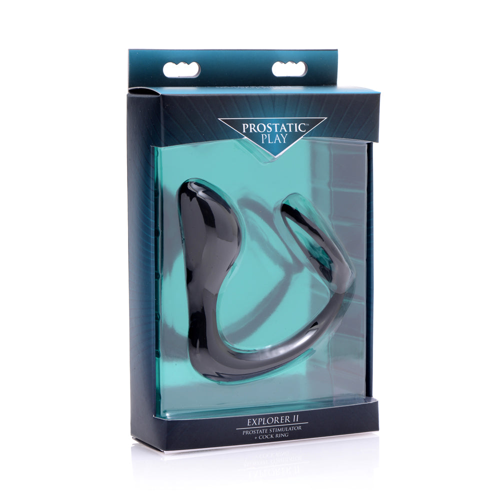 Prostatic Play Explorer Ii Prostate Stimulator + Cock Ring | 848518024916 | Available at EroticWarehouse.com