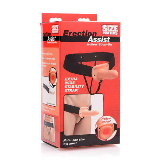 Size Matters Erection Assist Hollow Strap On | 848518026170 | Available at EroticWarehouse.com