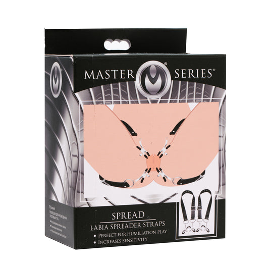 Master Series Spread Labia Spreader Straps With Clamps | 848518028488 | Available at EroticWarehouse.com