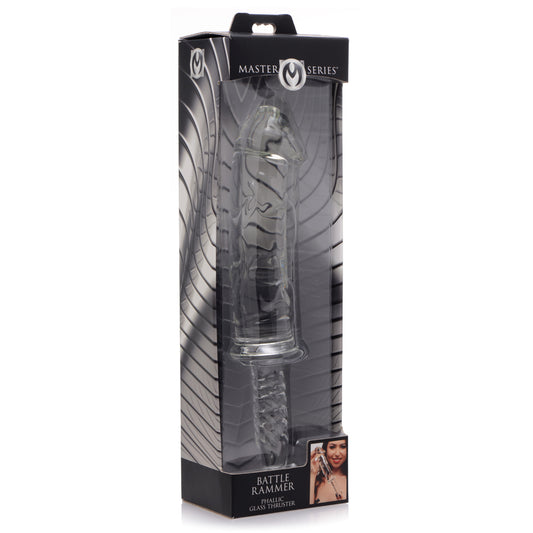 Master Series Battle Rammer Phallic Glass Thruster | 848518028532 | Available at EroticWarehouse.com