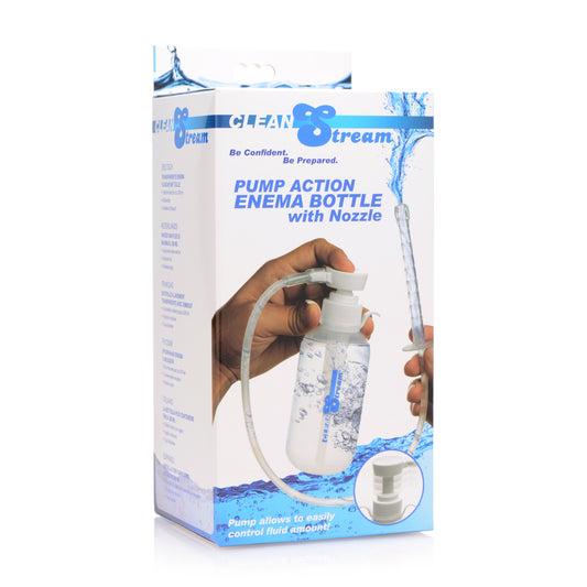 Cleanstream Pump Action Enema Bottle With Nozzle | 848518028792 | Available at EroticWarehouse.com