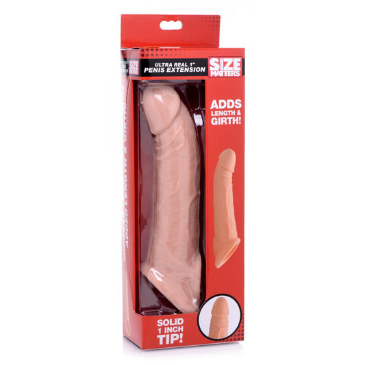 Size Matters 1" Realistic Penis Extension | 848518028860 | Available at EroticWarehouse.com