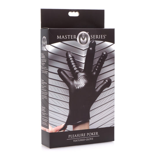 Master Series Pleasure Poker Textured Glove | 848518029362 | Available at EroticWarehouse.com