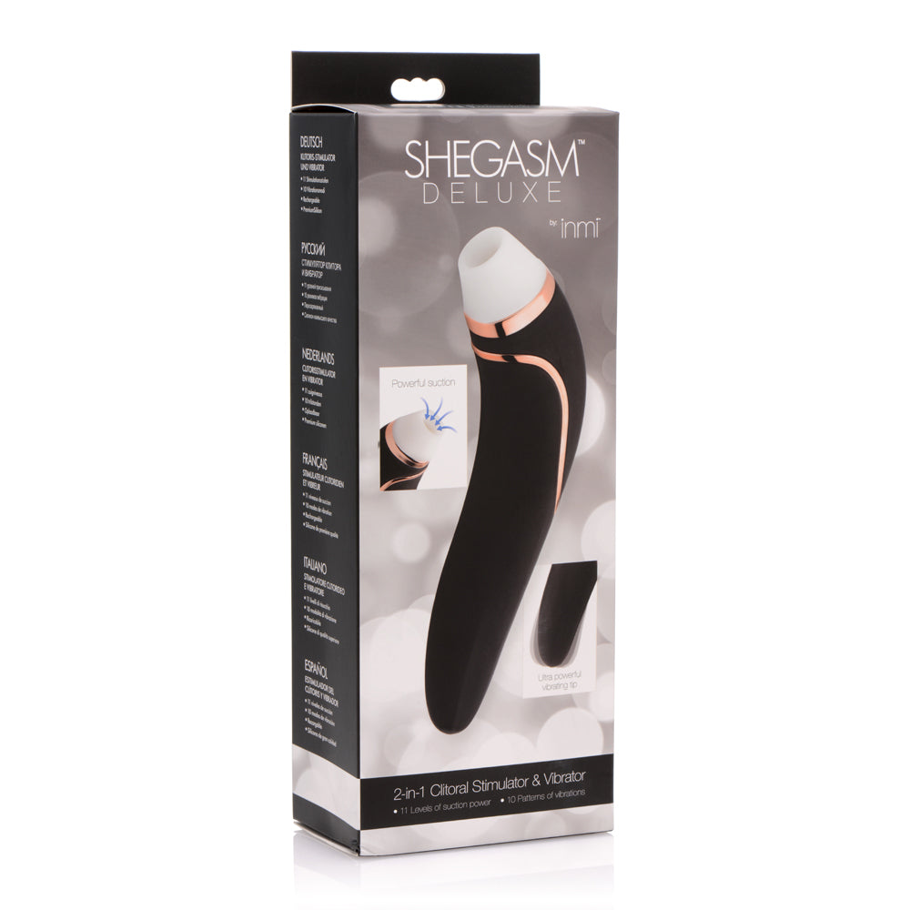 Inmi Shegasm Deluxe 2-In-1 Clit Stimulator & Vibrator | 848518029553 | Available at EroticWarehouse.com