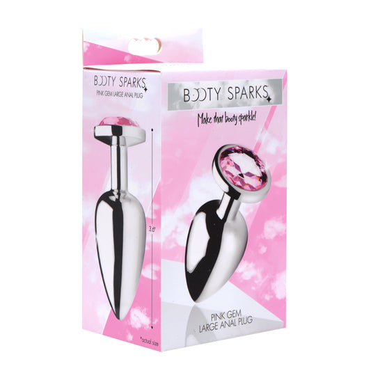 Booty Sparks Pink Gem - Large Anal Plug | 848518029874 | Available at EroticWarehouse.com