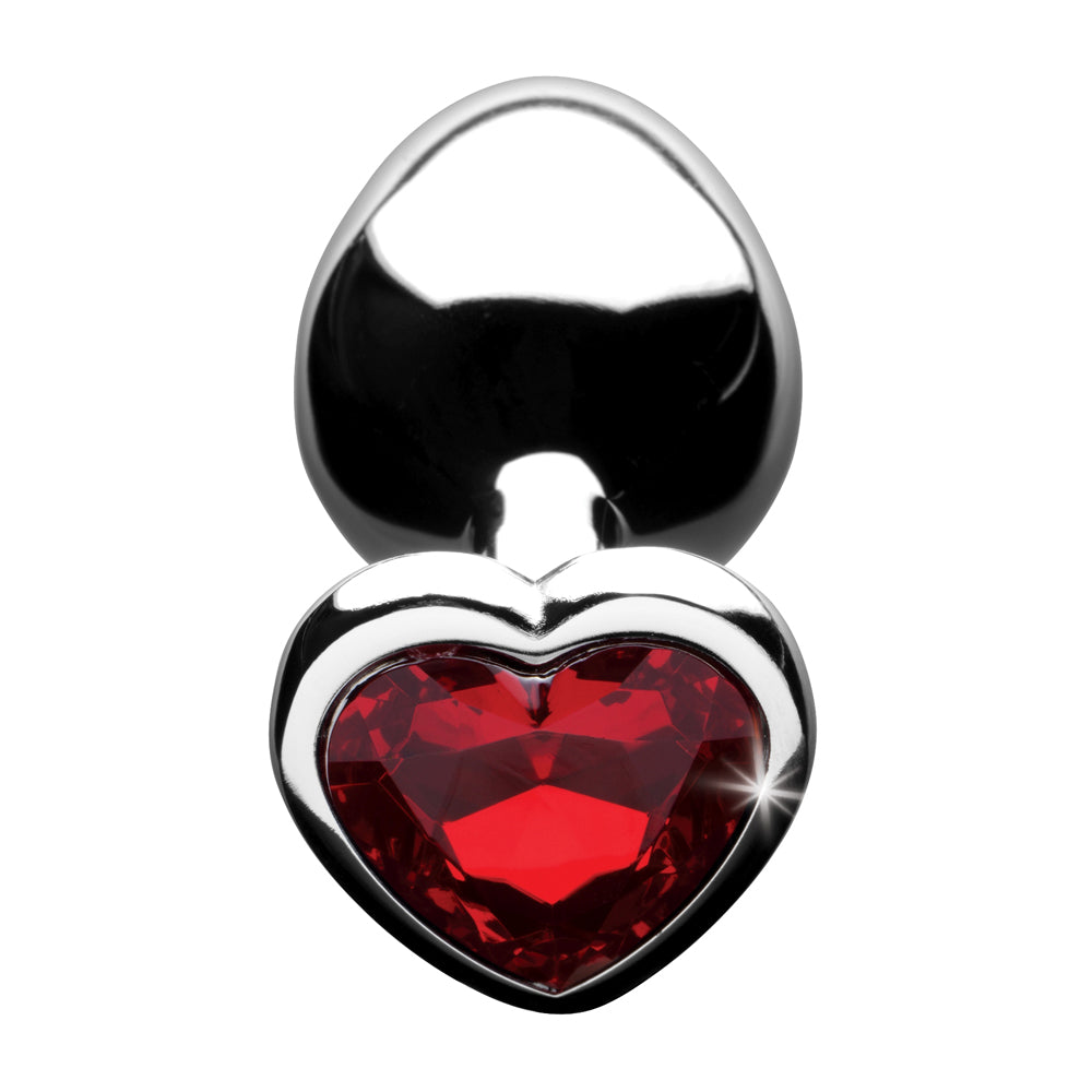 Booty Sparks Red Heart Gem - Medium Anal Plug | 848518029898 | Available at EroticWarehouse.com