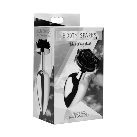 Booty Sparks Black Rose - Large Anal Plug | 848518029973 | Available at EroticWarehouse.com