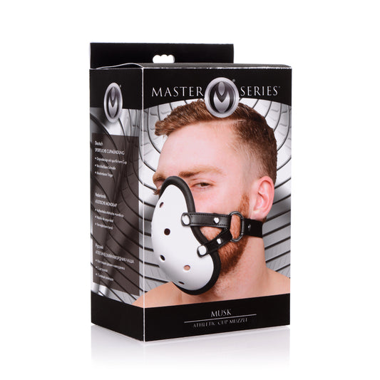 Master Series Musk Athletic Cup Muzzle | 848518030016 | Available at EroticWarehouse.com