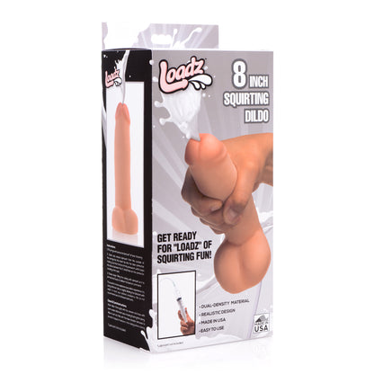 Loadz Dual Density Squirt Cock 8" | 848518030658 | Available at EroticWarehouse.com