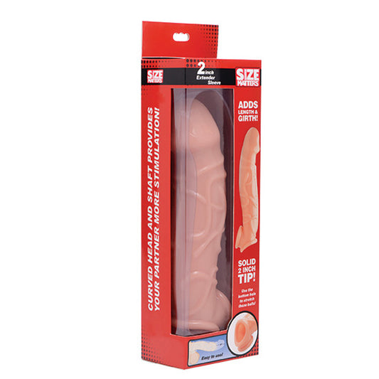 Size Matters 2" Flesh Extender Sleeve | 848518031402 | Available at EroticWarehouse.com