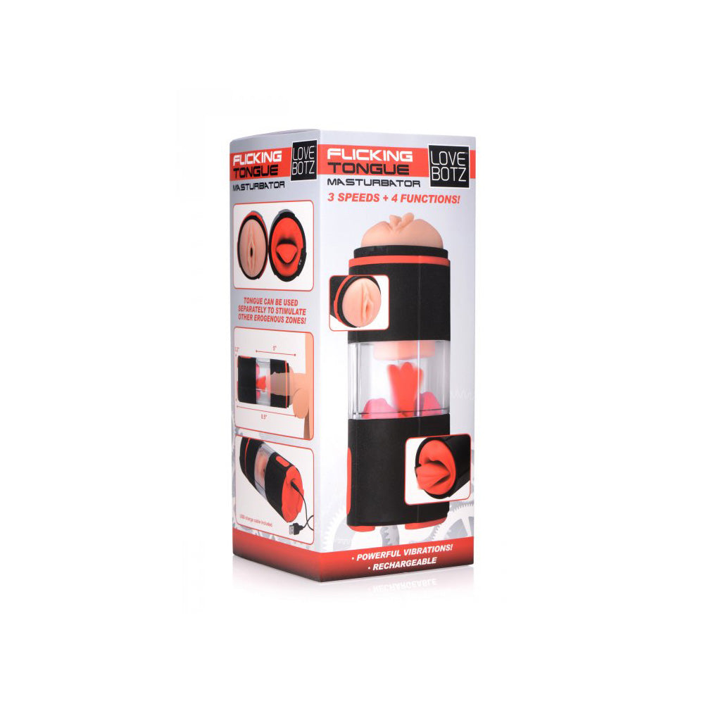 Lovebotz Flicking Tongue Masturbator | 848518032515 | Available at EroticWarehouse.com