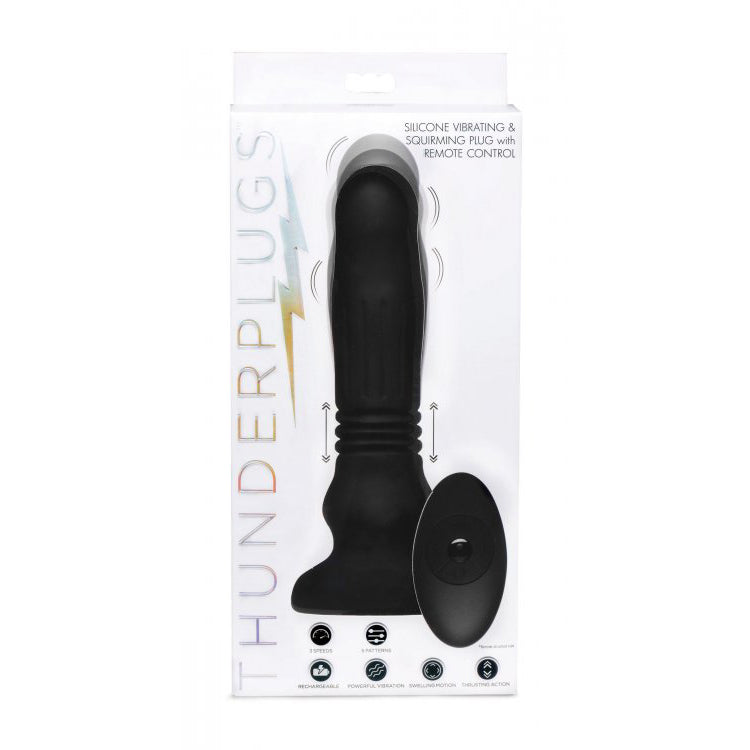 Thunder Plugs Silicone Swelling & Thrusting Plug With Remote Control | 848518032584 | Available at EroticWarehouse.com