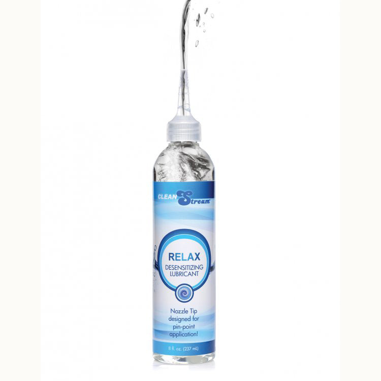 Cleanstream Relax Desensitizing Lubricant With Nozzle Tip 8 oz. | 848518032942 | Available at EroticWarehouse.com