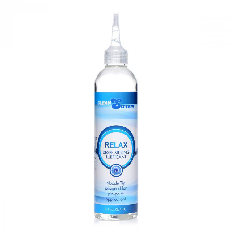 Cleanstream Relax Desensitizing Lubricant With Nozzle Tip 8 oz. | 848518032942 | Available at EroticWarehouse.com
