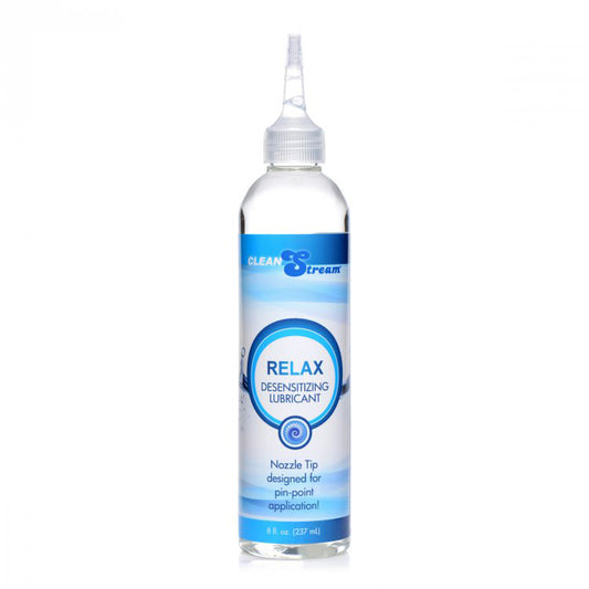 Cleanstream Relax Desensitizing Lubricant With Nozzle Tip 8 oz. | 848518032942 | Available at EroticWarehouse.com