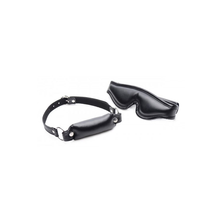 Strict Padded Blindfold And Gag Bit | 848518033031 | Available at EroticWarehouse.com