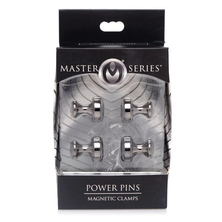 Master Series Power Pins Magnetic Nipple Clamp Set | 848518033048 | Available at EroticWarehouse.com