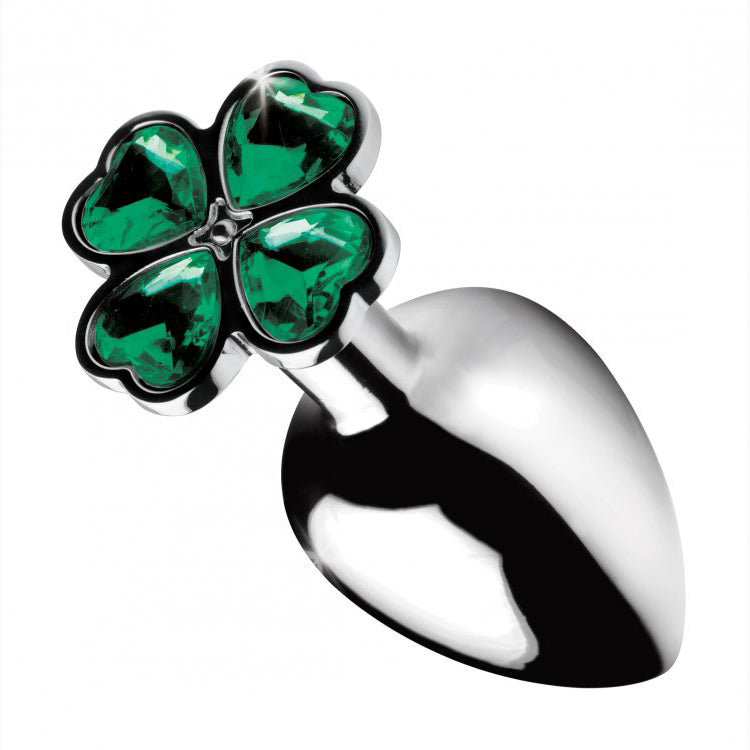 Booty Sparks Lucky Clover Gem Anal Plug Medium | 848518033727 | Available at EroticWarehouse.com